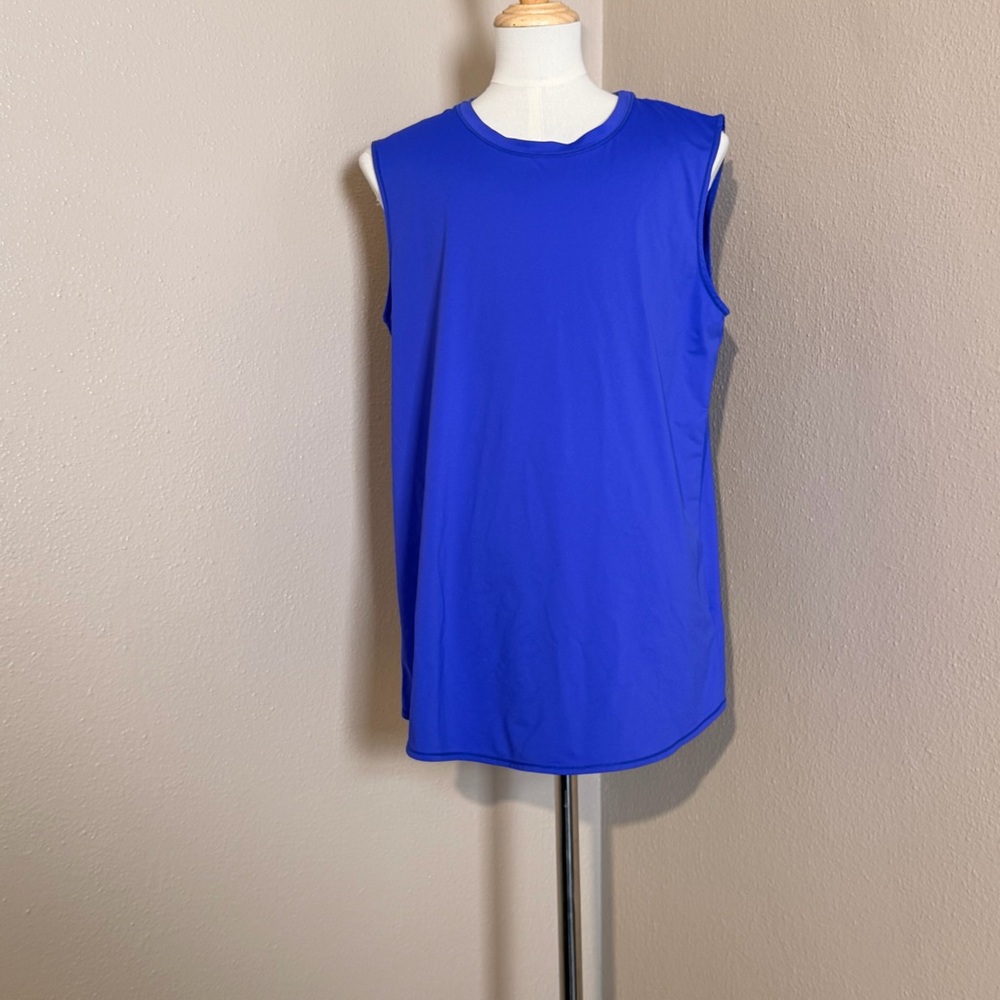 Athleta Electric Blue/Purple Sleeveless Tank Top - Picture 2 of 12
